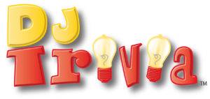 DJ Trivia logo with lightbulb letters.